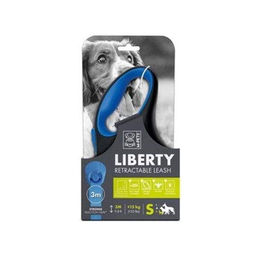 MPETS LIBERTY OTOMATİK GEZDİRME ŞERİT 3MT/BLUE (S)