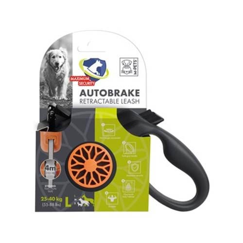 MPETS AUTOBRAKE OTOMATİK GEZDİRME ŞERİT 4MT/ORANGE (L)