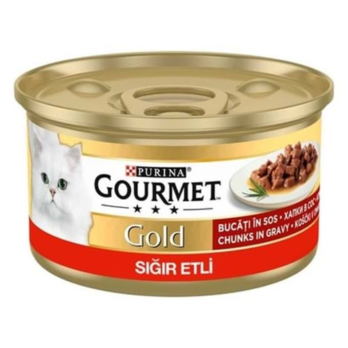 GOURMET GOLD PARÇA SIĞIR ETLİ 85GR