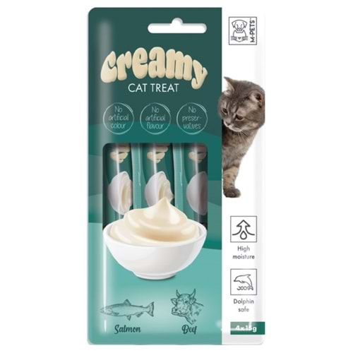 MPETS CREAMY SOMON BALIKLI BİFTEKLİ KEDİ ÖDÜLÜ 4*15GR