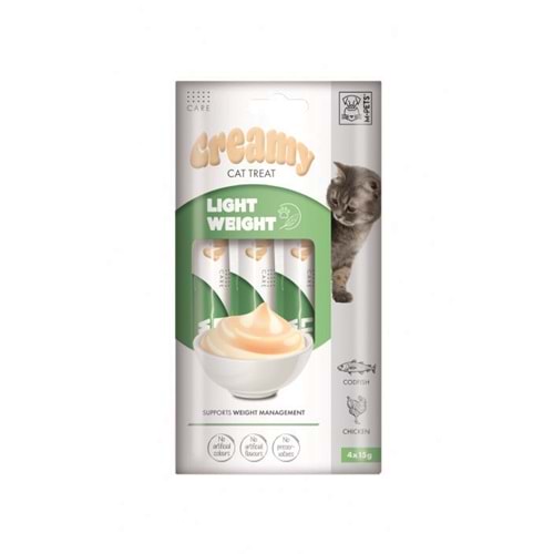 M-Pets Light Weight Diyet Krema Kedi Ödül Maması 4*15 Gr