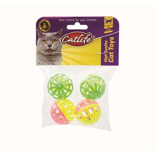 CATLİFE ZİLLİ KEDİ OYUNCAĞI 4LÜ PAKET