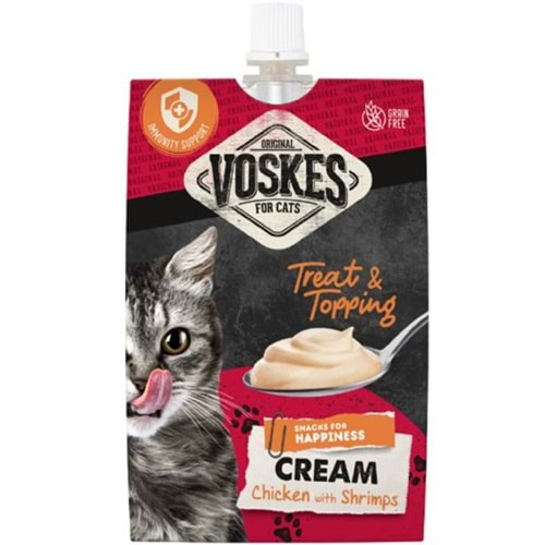 VOSKES TAVUK ve KARİDESLİ CREAM KEDİ ÖDÜLÜ 90GR