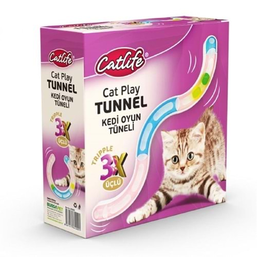 CATLİFE KEDİ OYUN TÜNELİ ÜÇLÜ