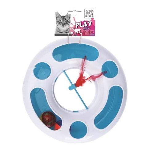 M-PETS DISCUS KEDİLER İÇİN PLASTİK OYUN ÇEMBERİ TOPLU