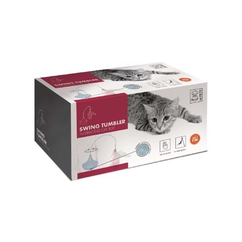 M-PETS SWING İNTERAKTİF KEDİ OYUNCAĞI BLUE