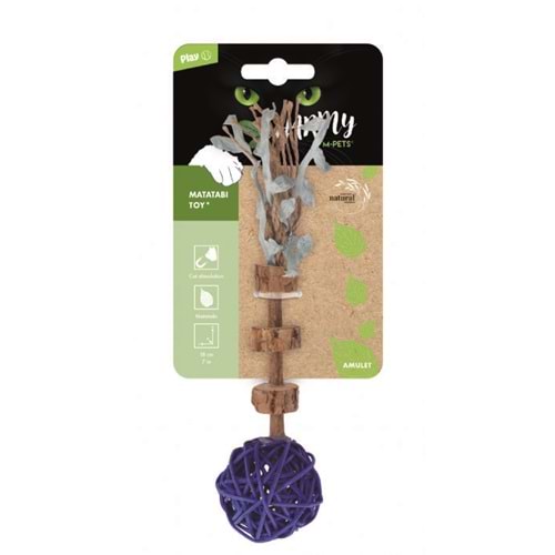 M-PETS CHARMY AMULET MATATABİ KEDİ OYUNCAĞI BLUE