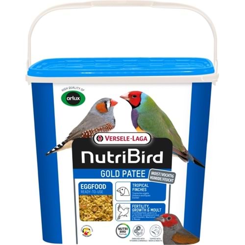 Versele Laga Nutribird Gold Patee Kurtlu Karidesli Ballı Yumurta Maması 5 Kg (Mavi)
