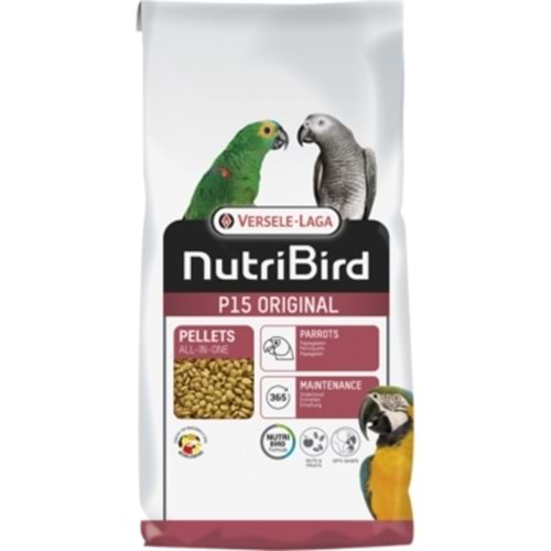 Versele Laga Nutrıbird P15 Original Papağanlar İçin Pelet Yem 10 Kg