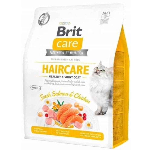 BRIT CARE CAT G-F HAIRCARE HEALTHY SHINY 2 KG