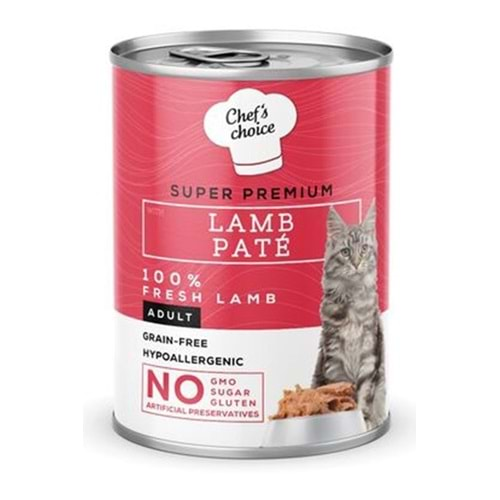 NEW CHEFS CHOICE LAMB PATE FOR CATS 400 GR