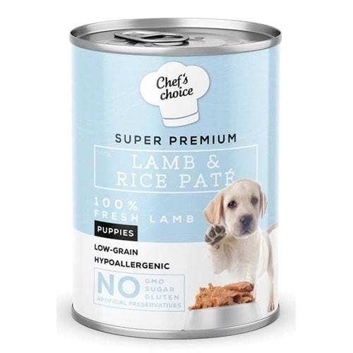 NEW CHEFS CHOICE LAMB&RICE PUPPY 400GR PATE