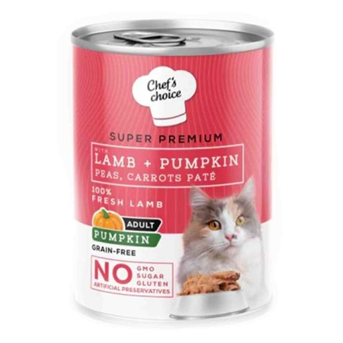 NEW CHEFS CHOICE LAMB&PUMPKIN PATE FOR CATS 400