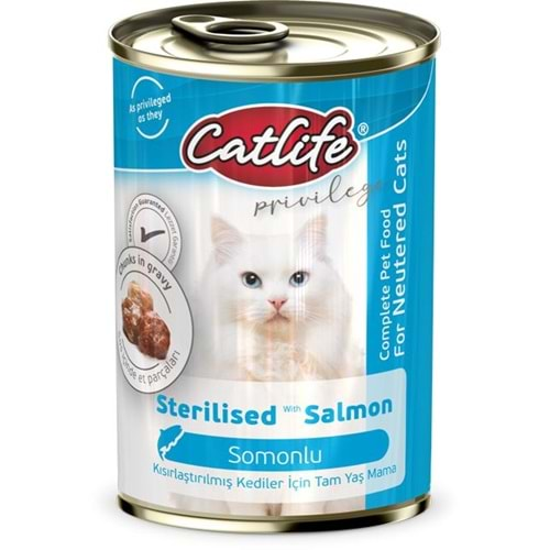 CATLİFE SOMONLU KISIR KEDİ KONS.400 GR