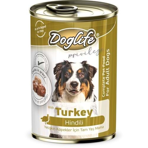 DOGLİFE HİNDİLİ KÖPEK KONS.400GR