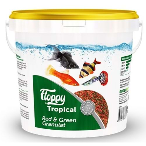 FLOPPY TROPICAL RED&GREEN GRANULAT 3KG KOVA