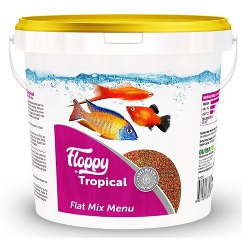 FLOPPY TROPICAL FLAT MIX MENU 3KG KOVA