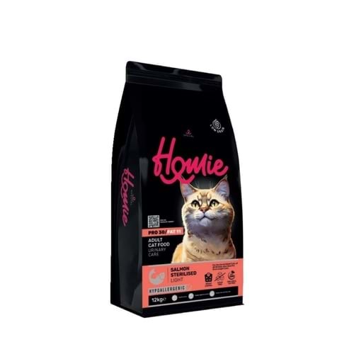 Homie Somonlu Düşük Tahıllı Kısırlaştırılmış Kedi Maması 12 Kg