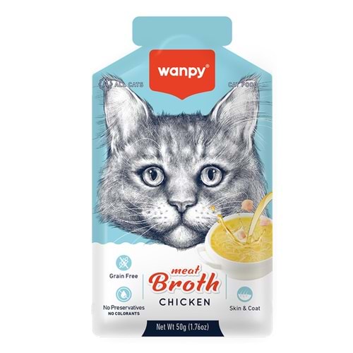 WANPY KEDİLER İÇİN TAVUK ETİ ÇORBASI 50GR