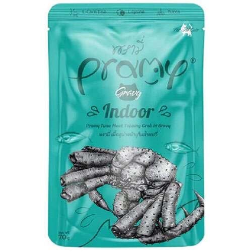 PRAMY SOS İÇİNDE YENGEÇ ÇUBUKLU VE TON BALIKLI YET.KEDİ MAMASI 70GR