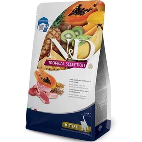 N&D Tropical Kuzu Etli Yavru Kedi Maması 1,5 Kg