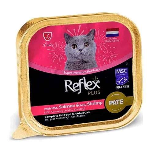 REFLEX PLUS PATE SOMON&KARİDES YET.KEDİ 85 GR