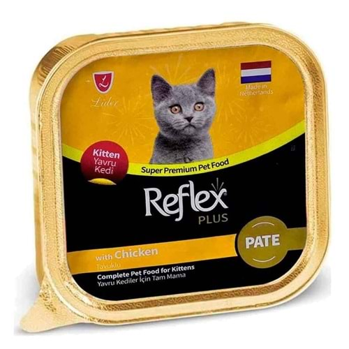 REFLEX PLUS PATE TAVUKLU YAVRU KEDİ 85 GR