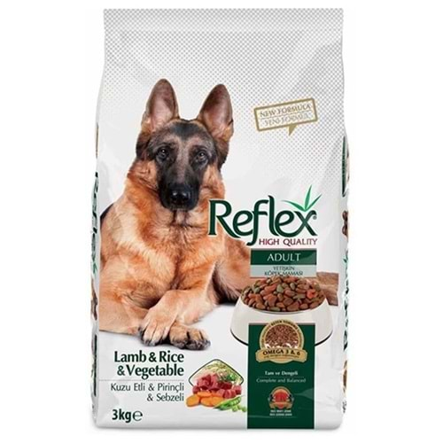 REFLEX LAMB&RİCE VEGETABLE YET.KÖPEK 3 KG