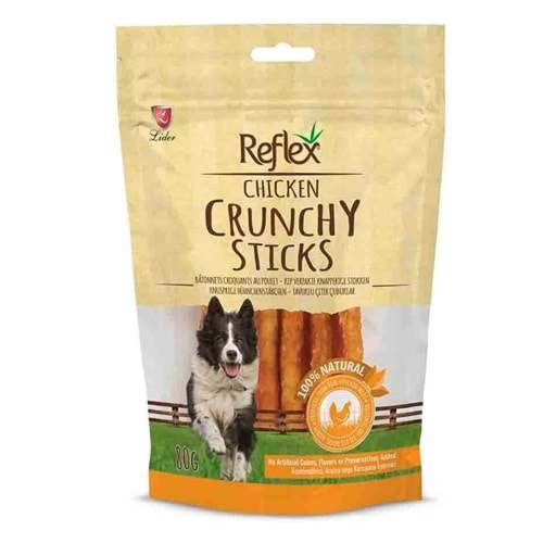 REFLEX KÖPEK TAVUK PARÇALI ÇITIR ÇUBUK 80 GR