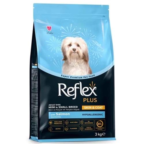 Reflex Plus Skin & Coat Somonlu Mini ve Küçük Irk Yetişkin Köpek Maması 3 Kg