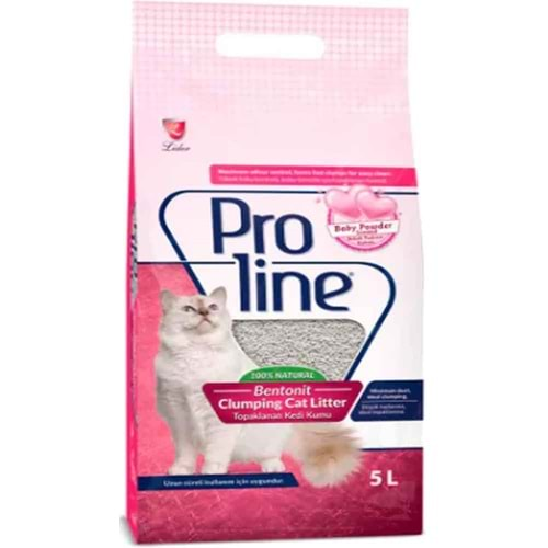 PROLİNE BEBEK PUDRA KEDİ KUMU 5 LT