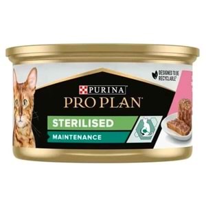 PROPLAN STERİLİSED SOMON&TON BALIKLI KEDİ KONSERVE 85GR