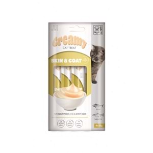 M-PETS SKIN & COAT FONKSİYONEL CREAMY KEDİ ÖDÜLÜ 4X15GR