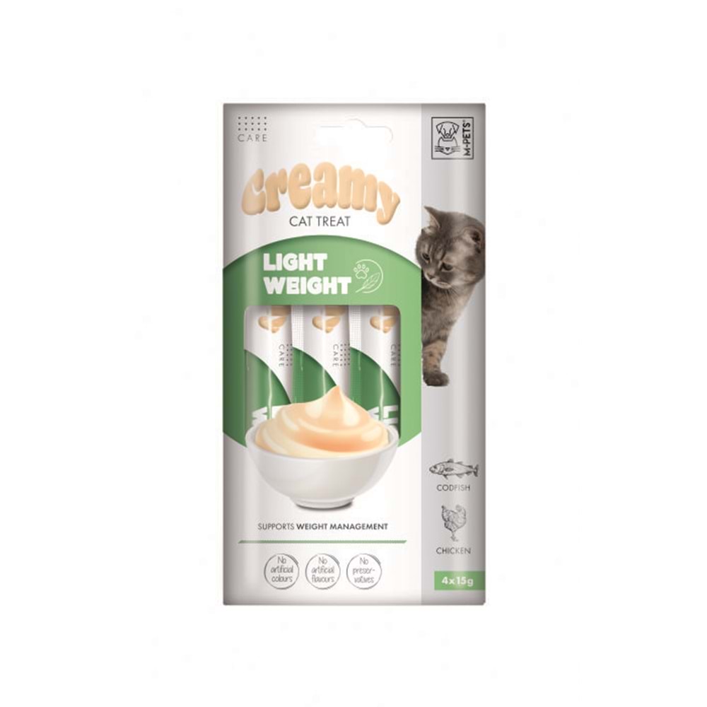 M-Pets Light Weight Diyet Krema Kedi Ödül Maması 4*15 Gr