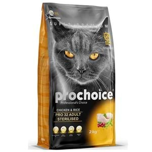 PROCHOICE CAT PRO 32 STERILI. CHICKEN & RICE 15 KG