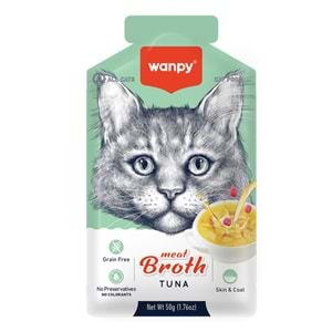 WANPY KEDİLER İÇİN TON BALIĞI ETİ ÇORBASI 50GR