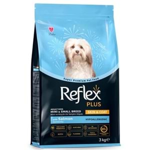 Reflex Plus Skin & Coat Somonlu Mini ve Küçük Irk Yetişkin Köpek Maması 3 Kg