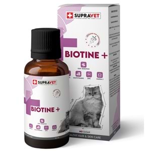 SUPRAVET BIOTINE KEDİLER İÇİN DERİ TÜY SAĞLIĞI DML. 100ML