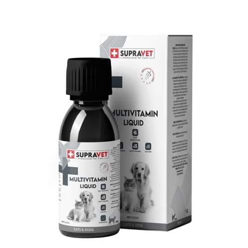 SUPRAVET MULTİVİTAMİN SAĞLIKLI KEDİ&KÖPEK SIVI DAMLA 100ML